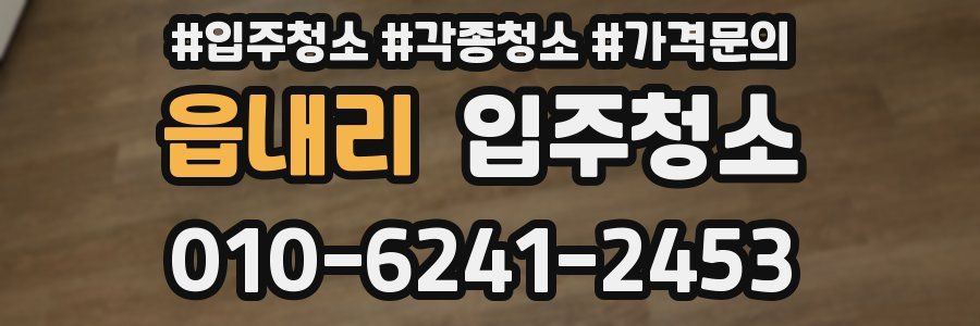 읍내리 이사청소