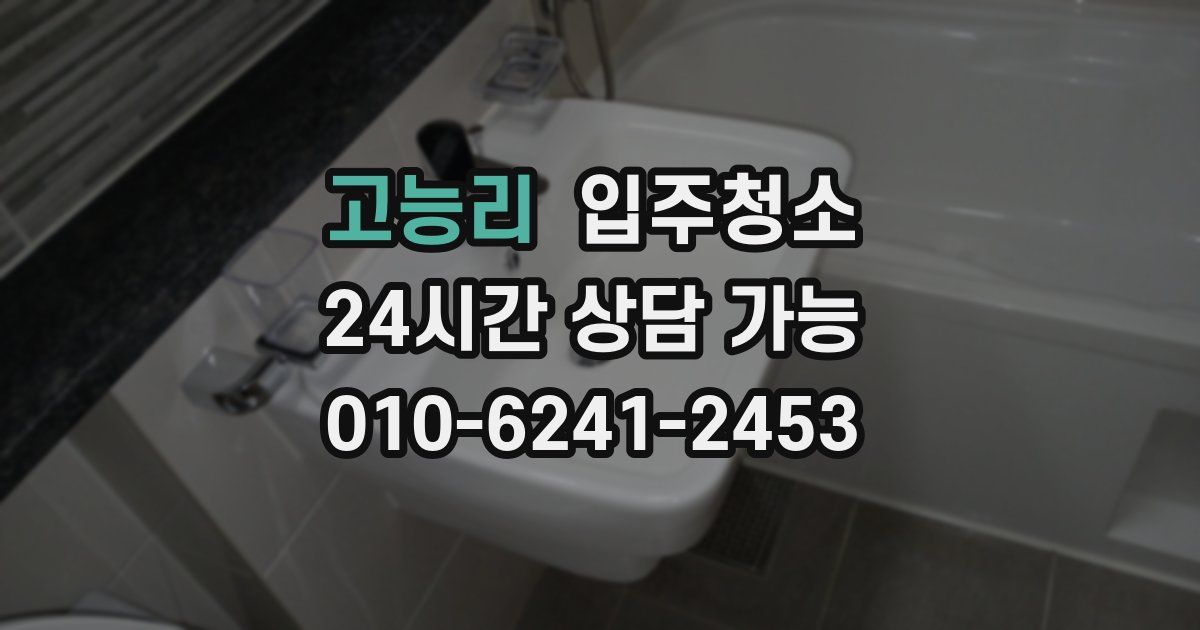 고능리 입주청소
