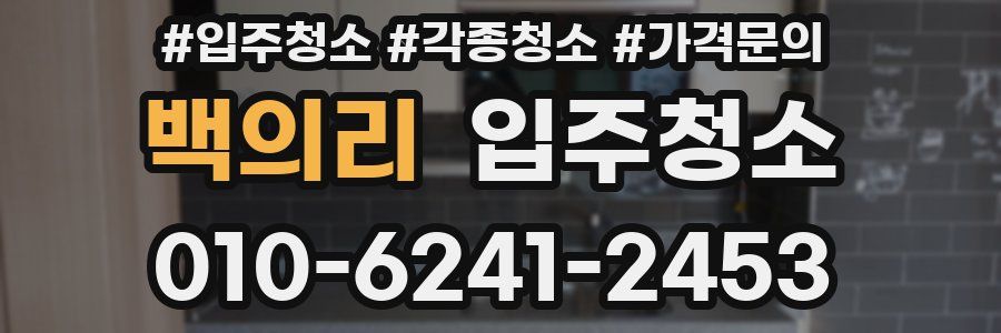 백의리 이사청소