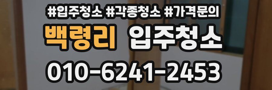 백령리 이사청소