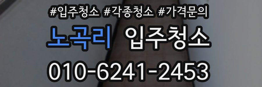 노곡리 이사청소