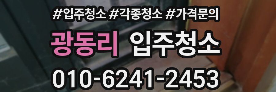 광동리 이사청소