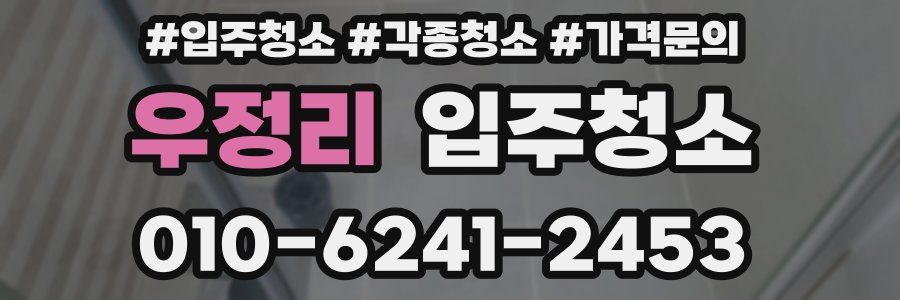 우정리 이사청소