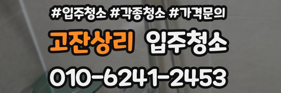 고잔상리 이사청소