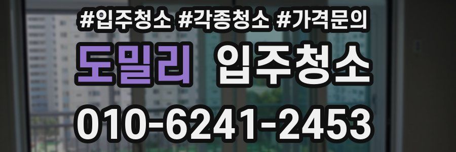 도밀리 이사청소