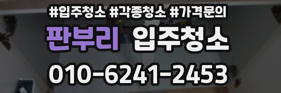 판부리 이사청소