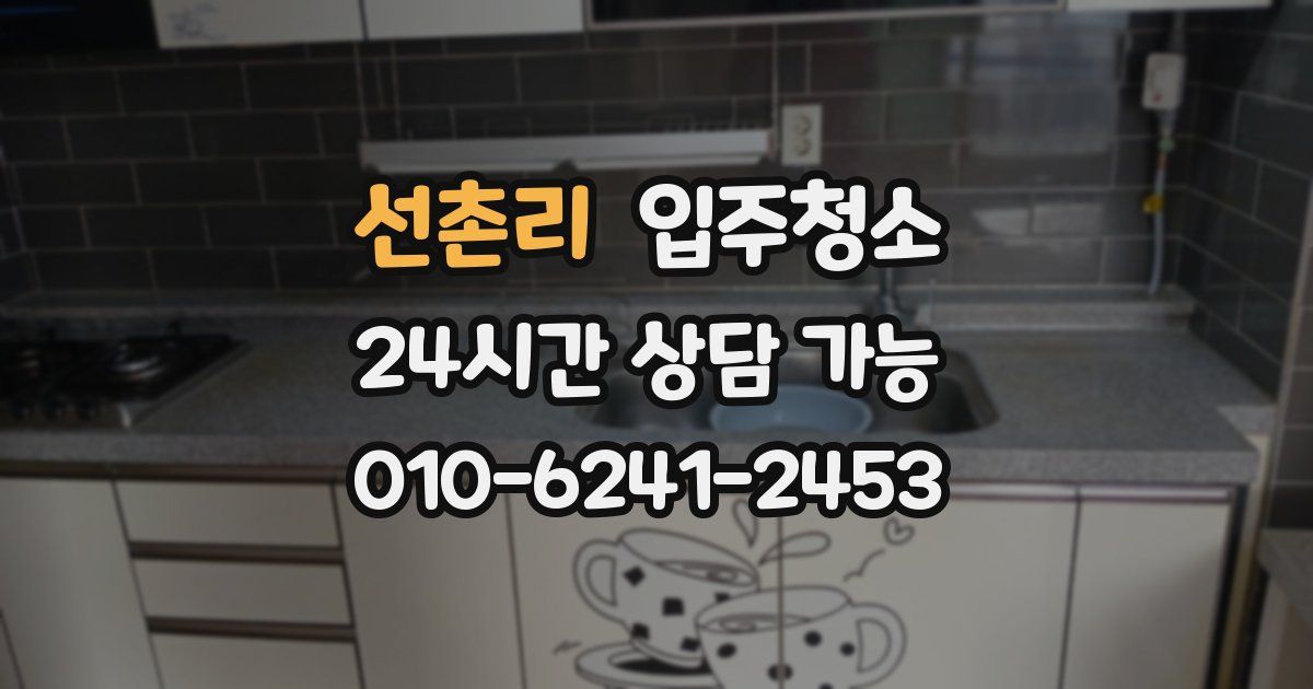 선촌리 입주청소