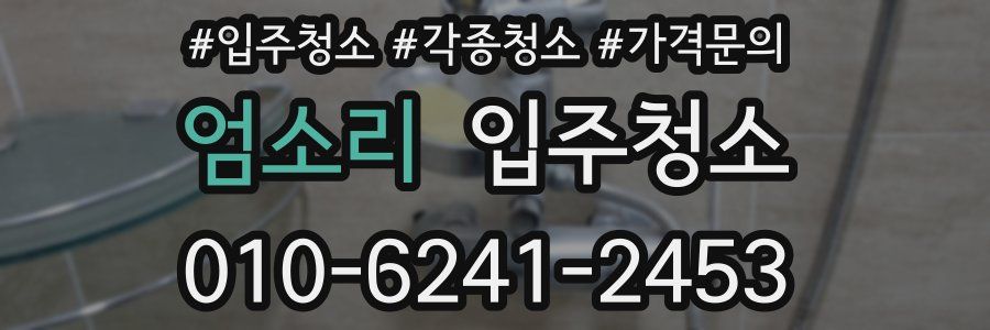 엄소리 이사청소