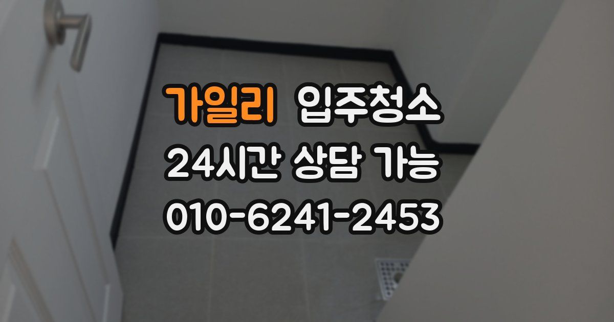 가일리 입주청소