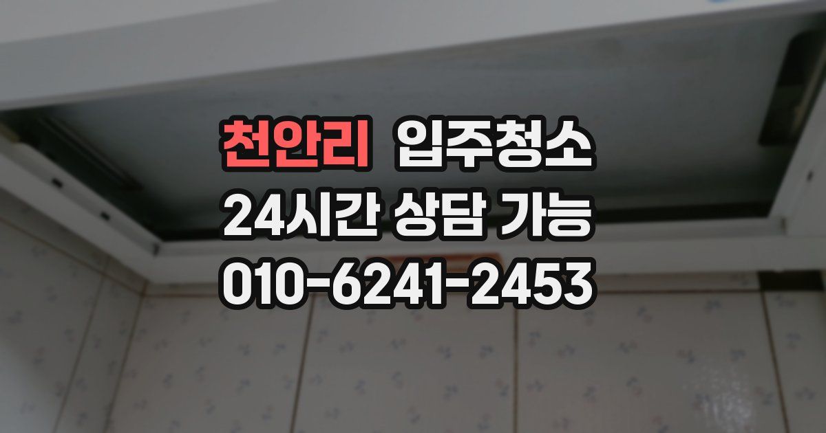 천안리 입주청소