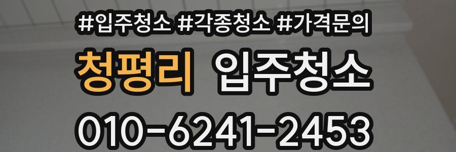 청평리 이사청소