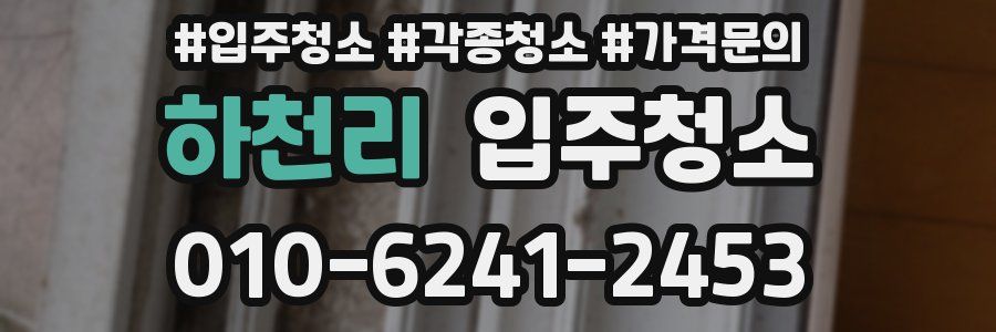 하천리 이사청소