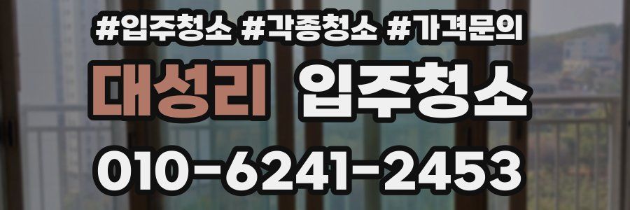 대성리 이사청소