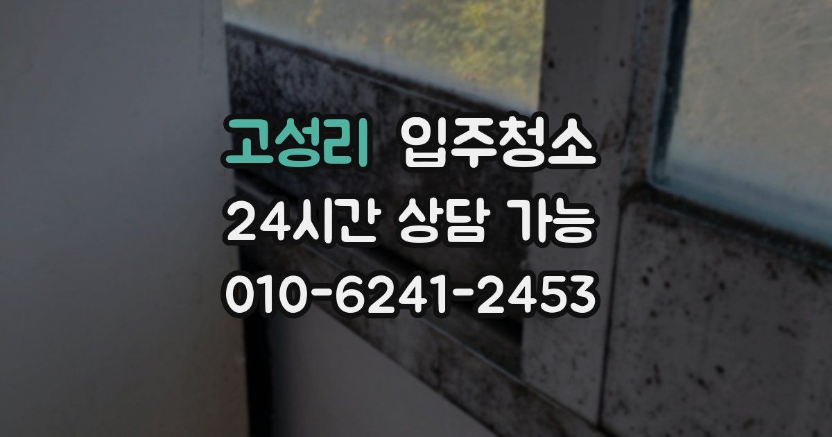 고성리 입주청소