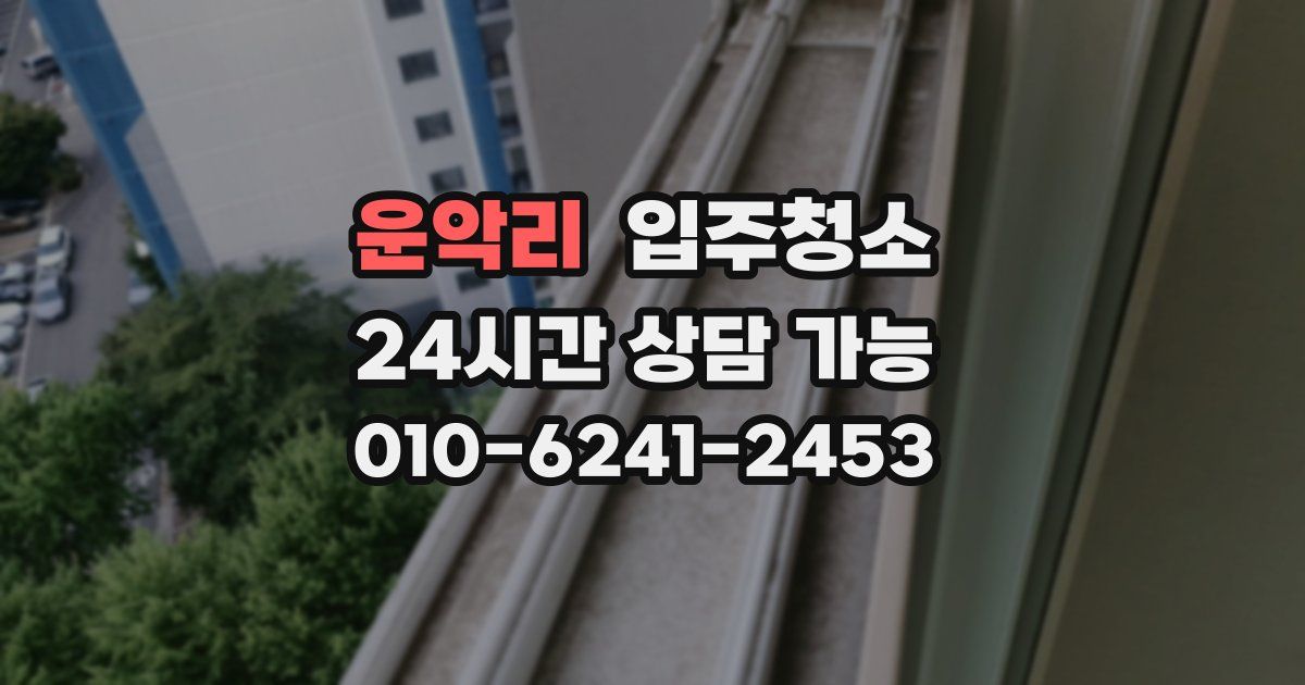 운악리 입주청소