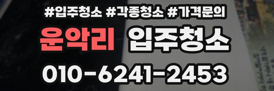 운악리 이사청소