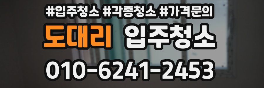 도대리 이사청소