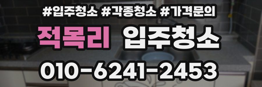 적목리 이사청소