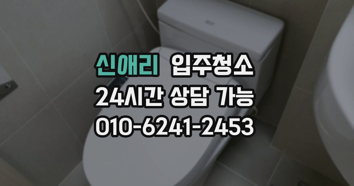 신애리 입주청소