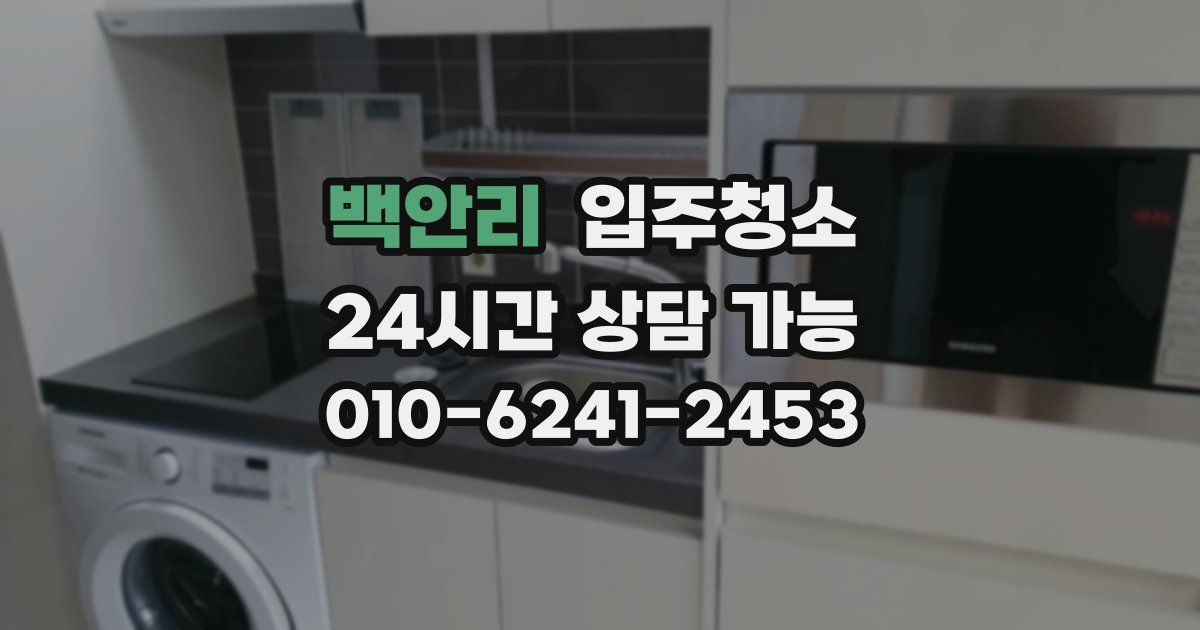 백안리 입주청소