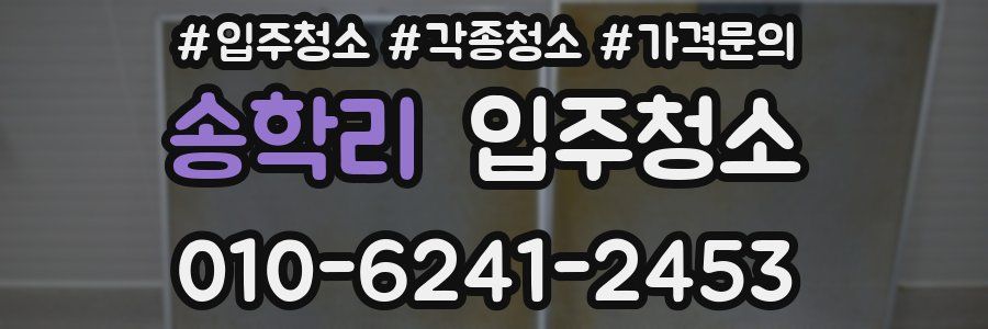 송학리 이사청소