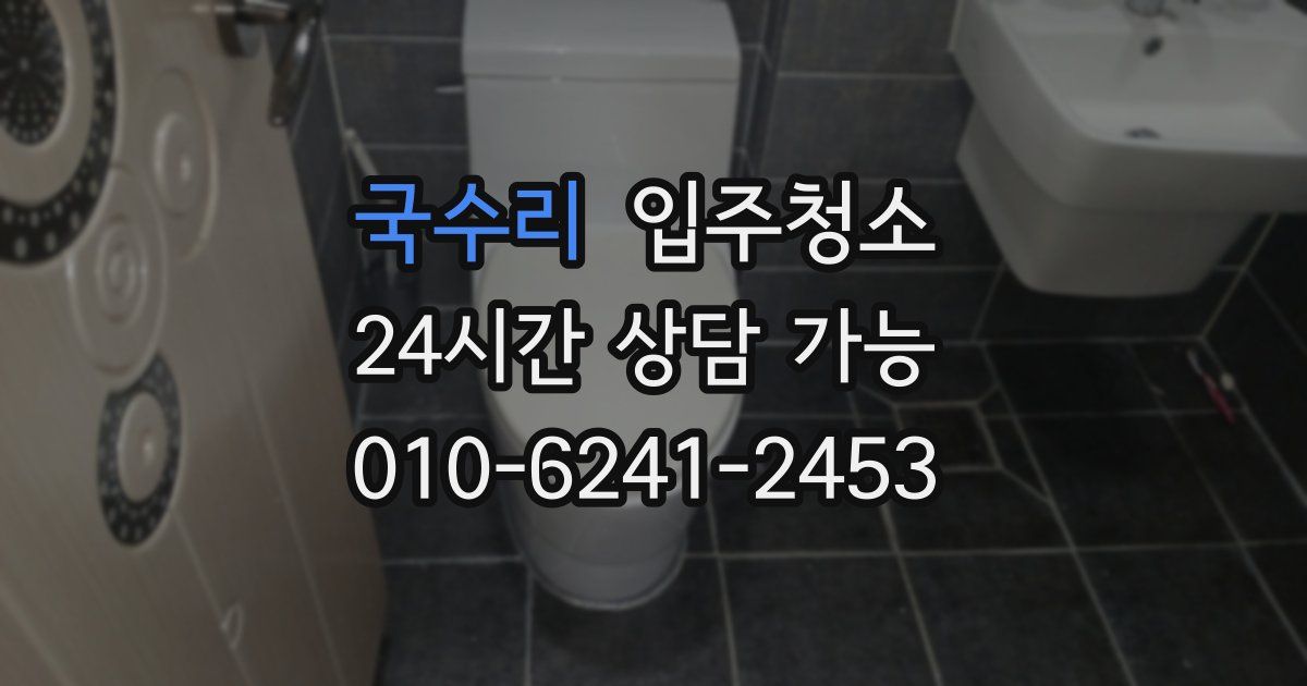 국수리 입주청소