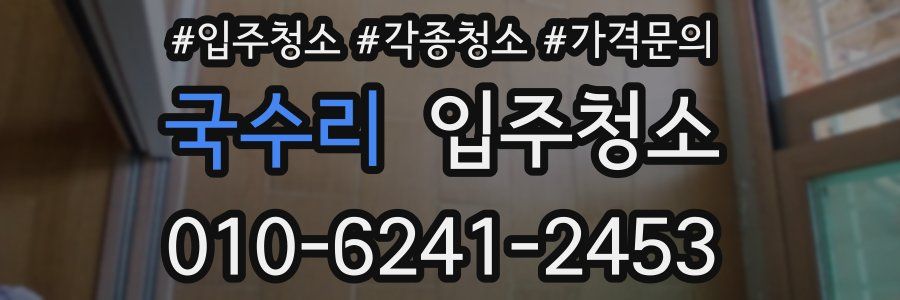 국수리 이사청소