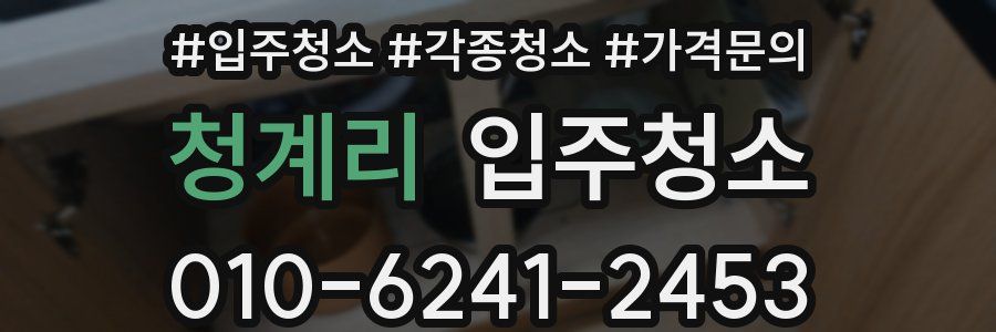 청계리 이사청소