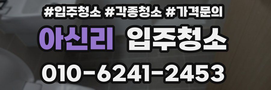 아신리 이사청소