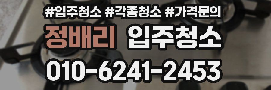 정배리 이사청소