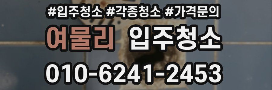 여물리 이사청소