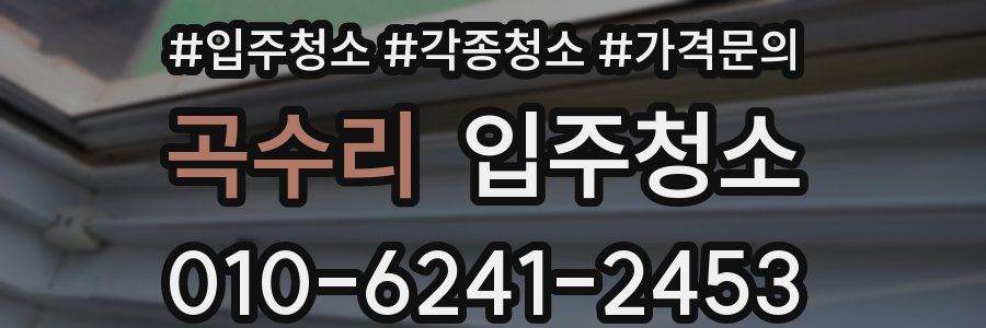 곡수리 이사청소