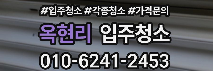 옥현리 이사청소