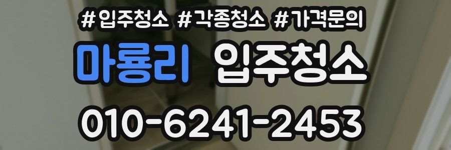 마룡리 이사청소