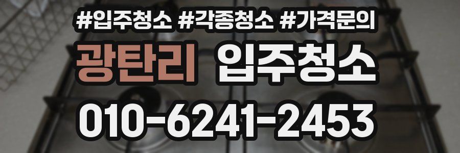 광탄리 이사청소