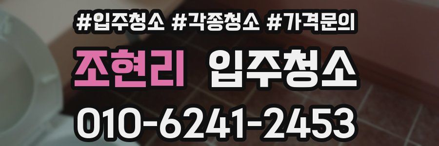 조현리 이사청소