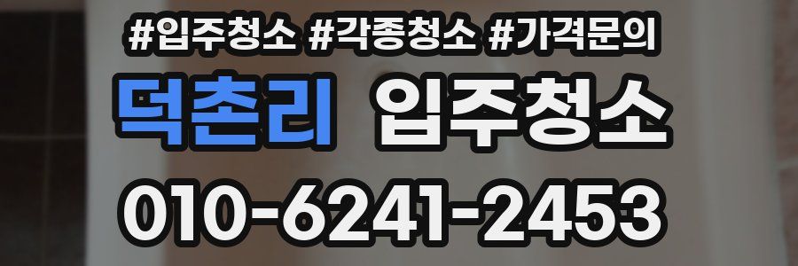 덕촌리 이사청소