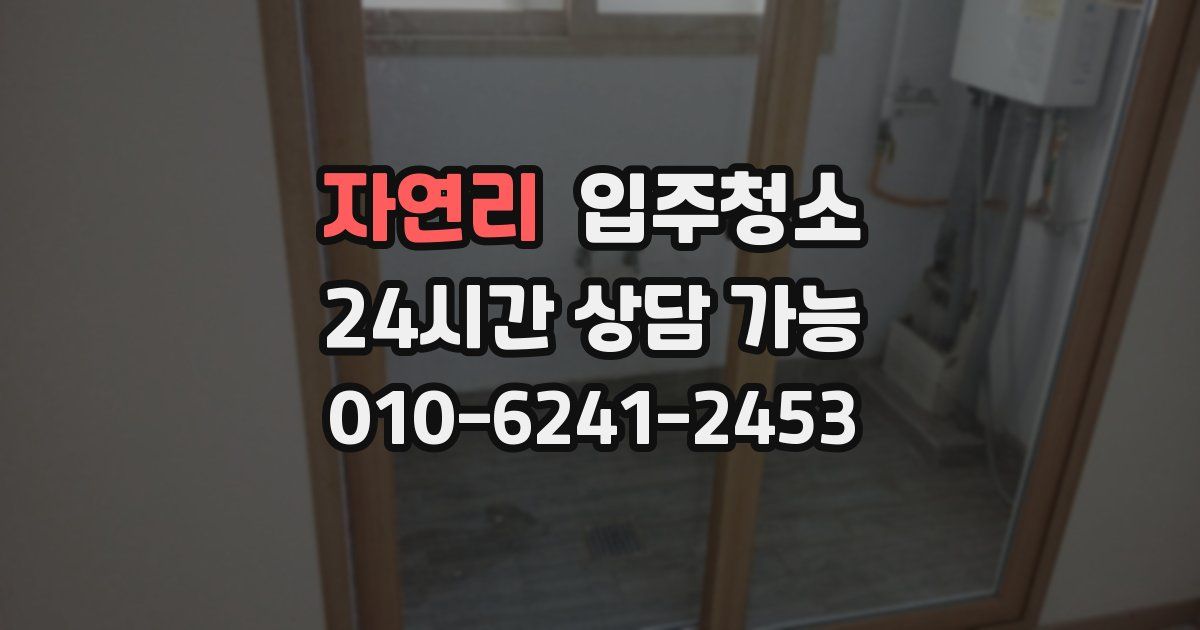 자연리 입주청소