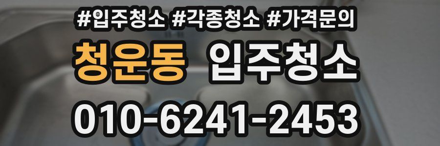 청운동 이사청소