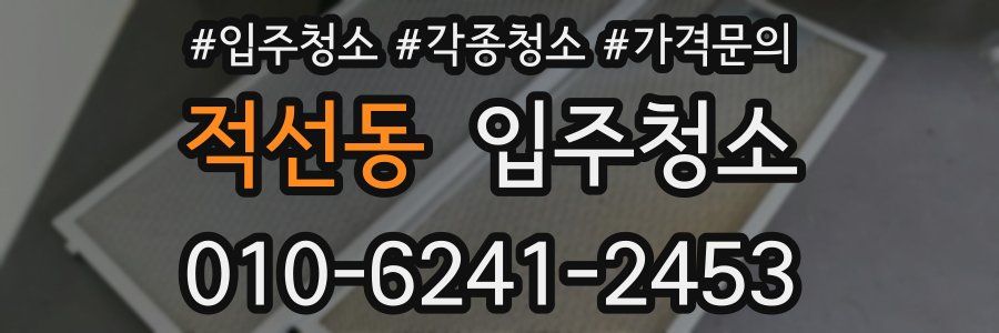 적선동 이사청소