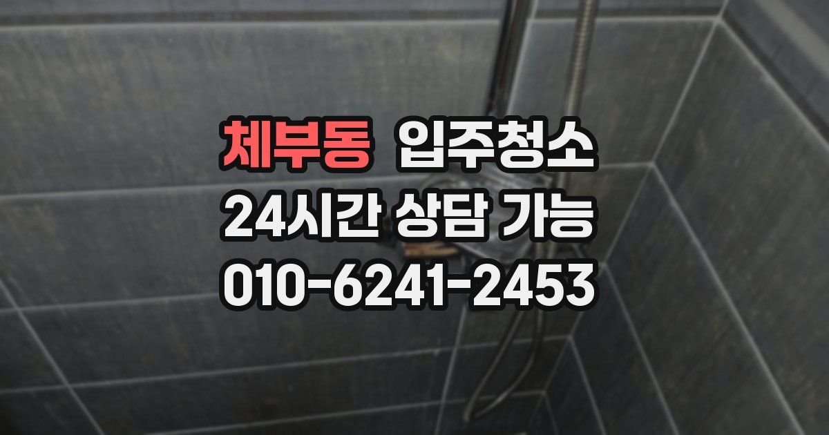 체부동 입주청소