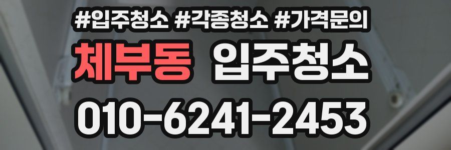 체부동 이사청소