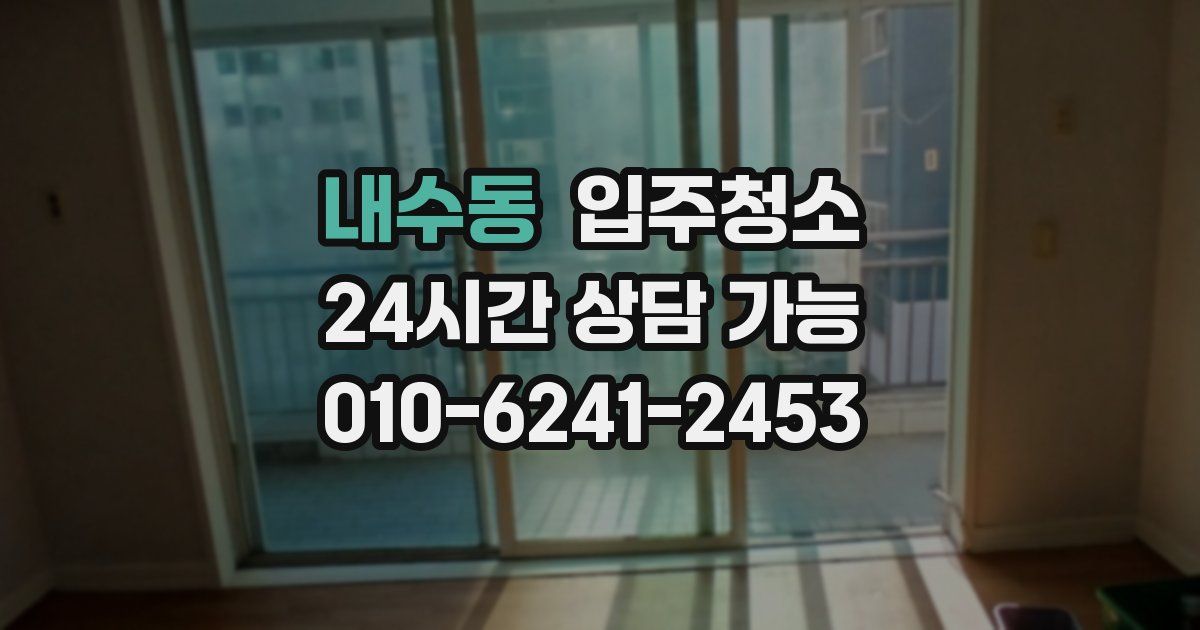 내수동 입주청소