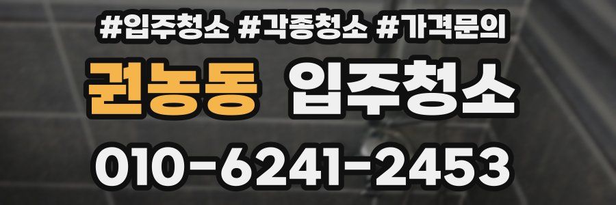 권농동 이사청소