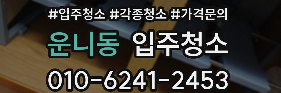 운니동 이사청소