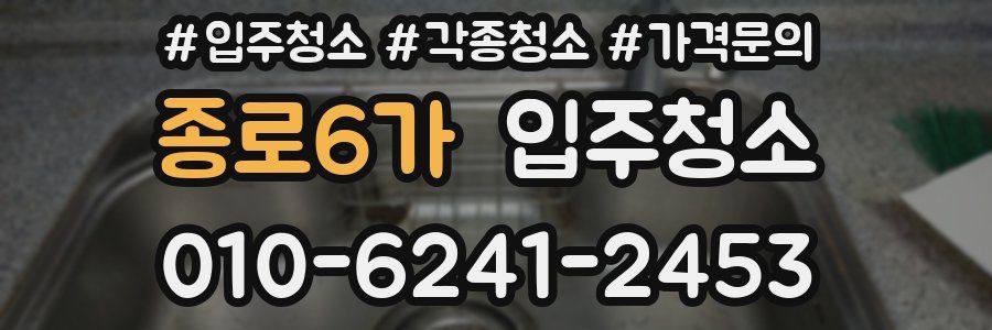종로6가 이사청소