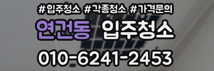 연건동 이사청소