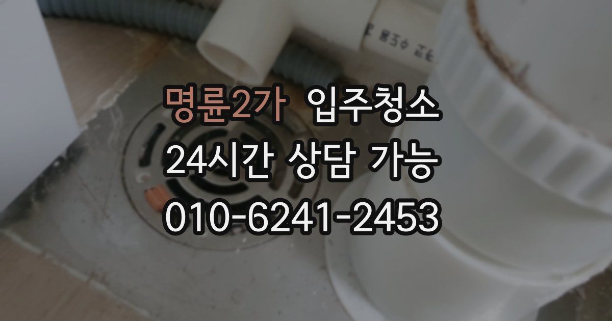 명륜2가 입주청소