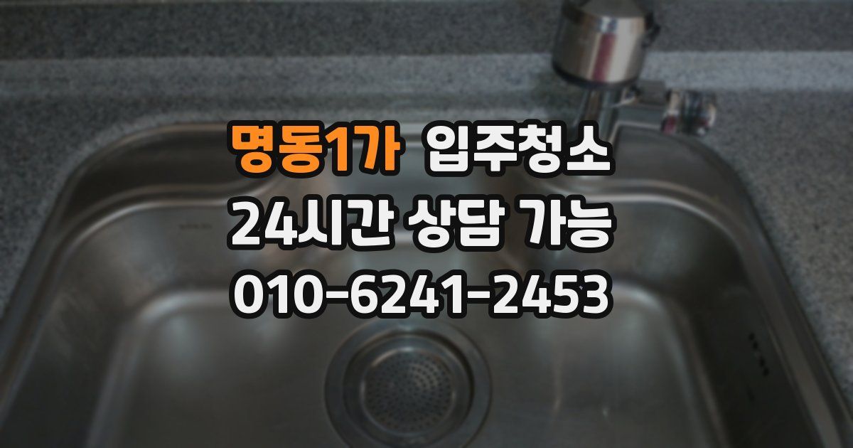 명동1가 입주청소