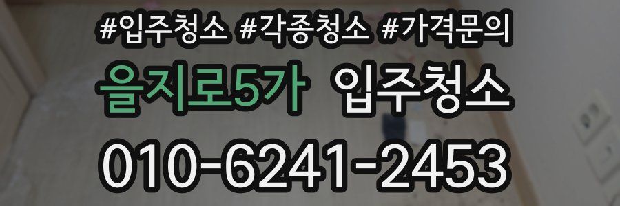 을지로5가 이사청소